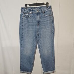 American Eagle Outfitters Super High-Rise Ankle Straight Jeans